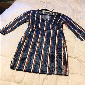 Velvet mini dress, never been worn
